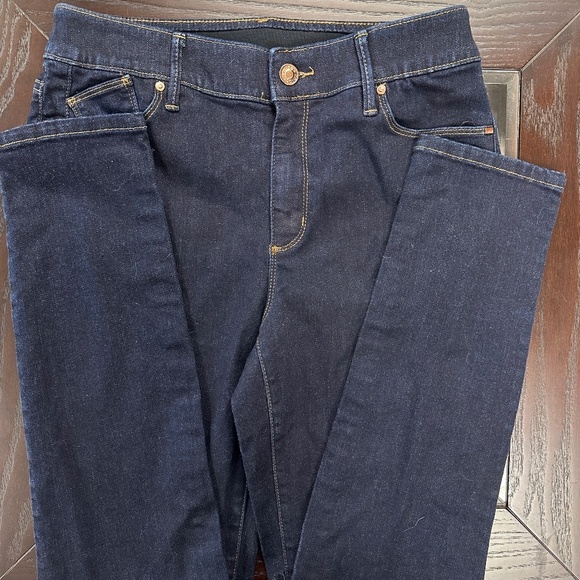 *CHICO'S* Dark Wash Denim Jeggings Size 0.5 (6) - Picture 3 of 7